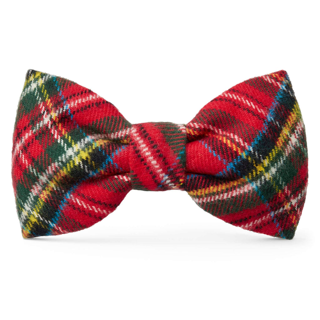 Tartan Plaid Flannel Holiday Dog Bow Tie - The Bougie Pet Boutique