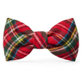 Tartan Plaid Flannel Holiday Dog Bow Tie - The Bougie Pet Boutique