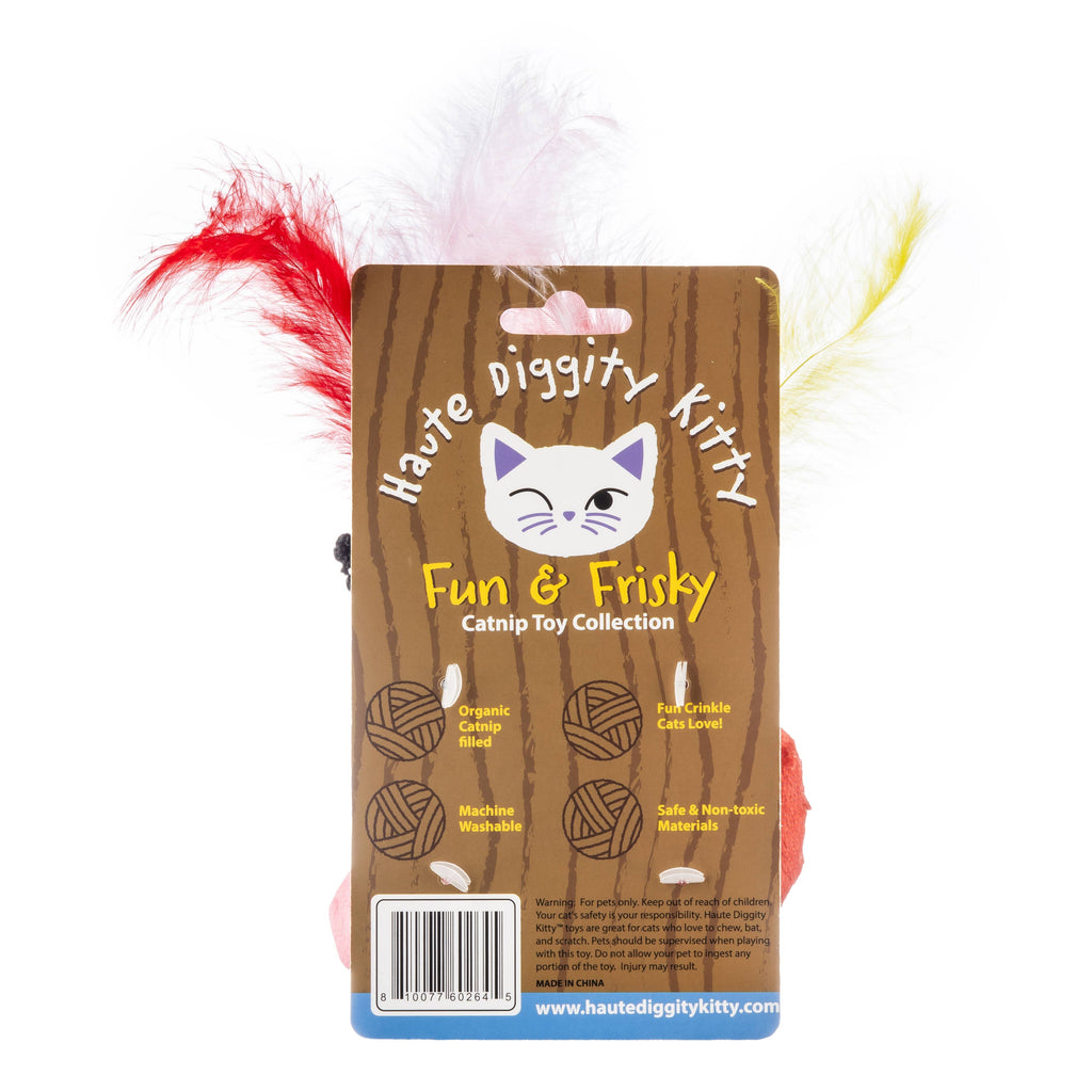 Kitty Eras Tour Catnip Cat Toy with Feathers Haute Diggity Dog