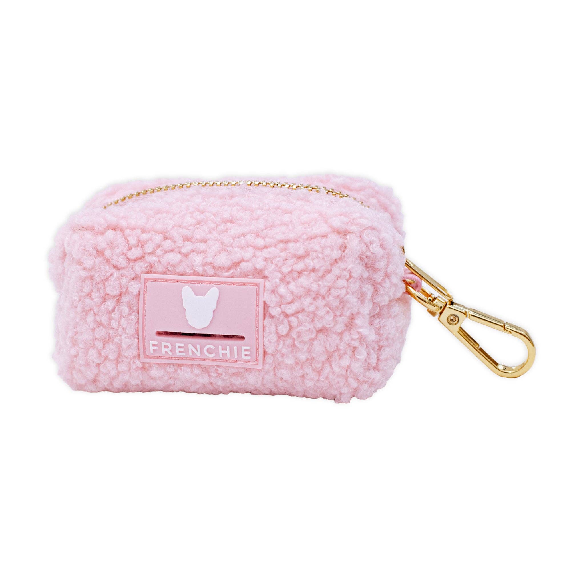 Frenchie Poo Bag Holder - Teddy Pink - The Bougie Pet Boutique