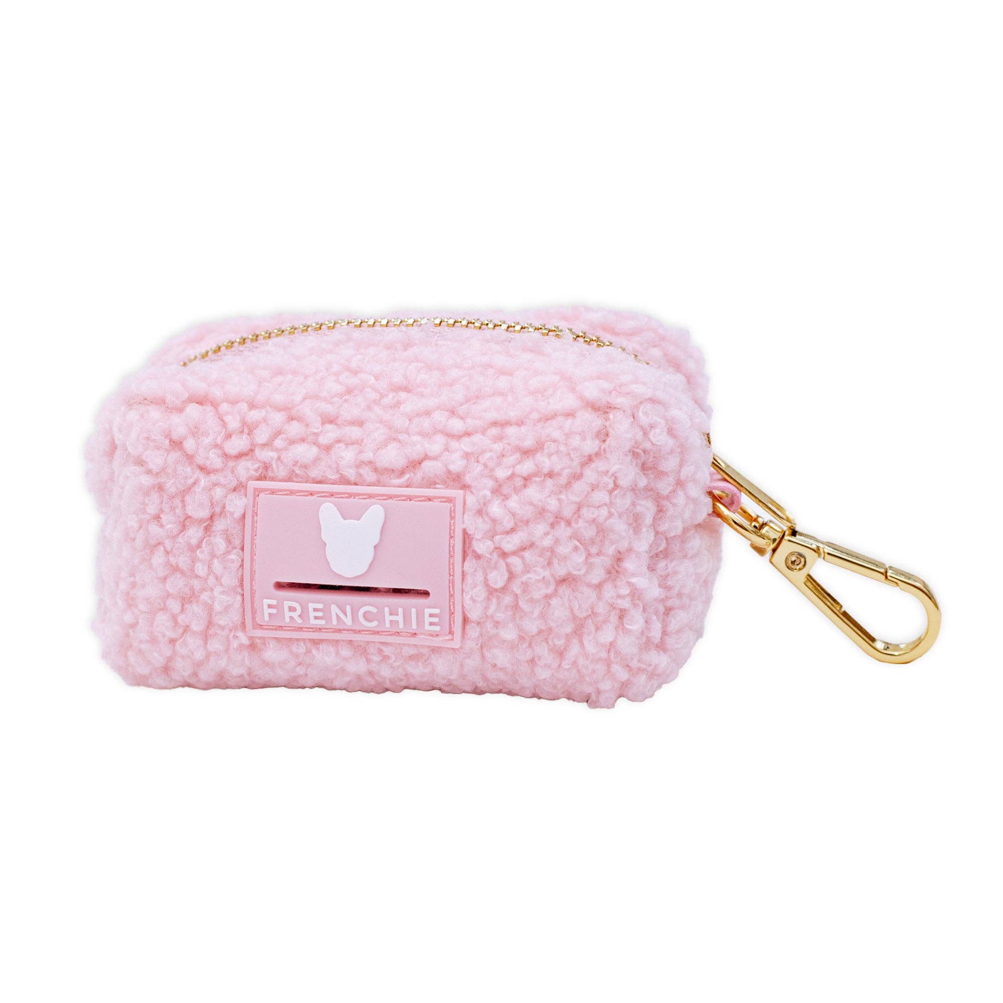 Frenchie Poo Bag Holder - Teddy Pink