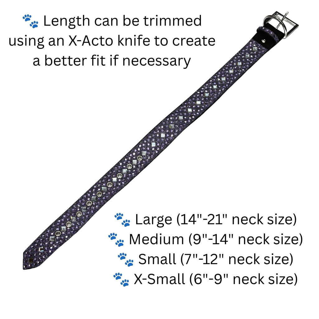 Purple Rhinestone Dog Collar Dog Collar World