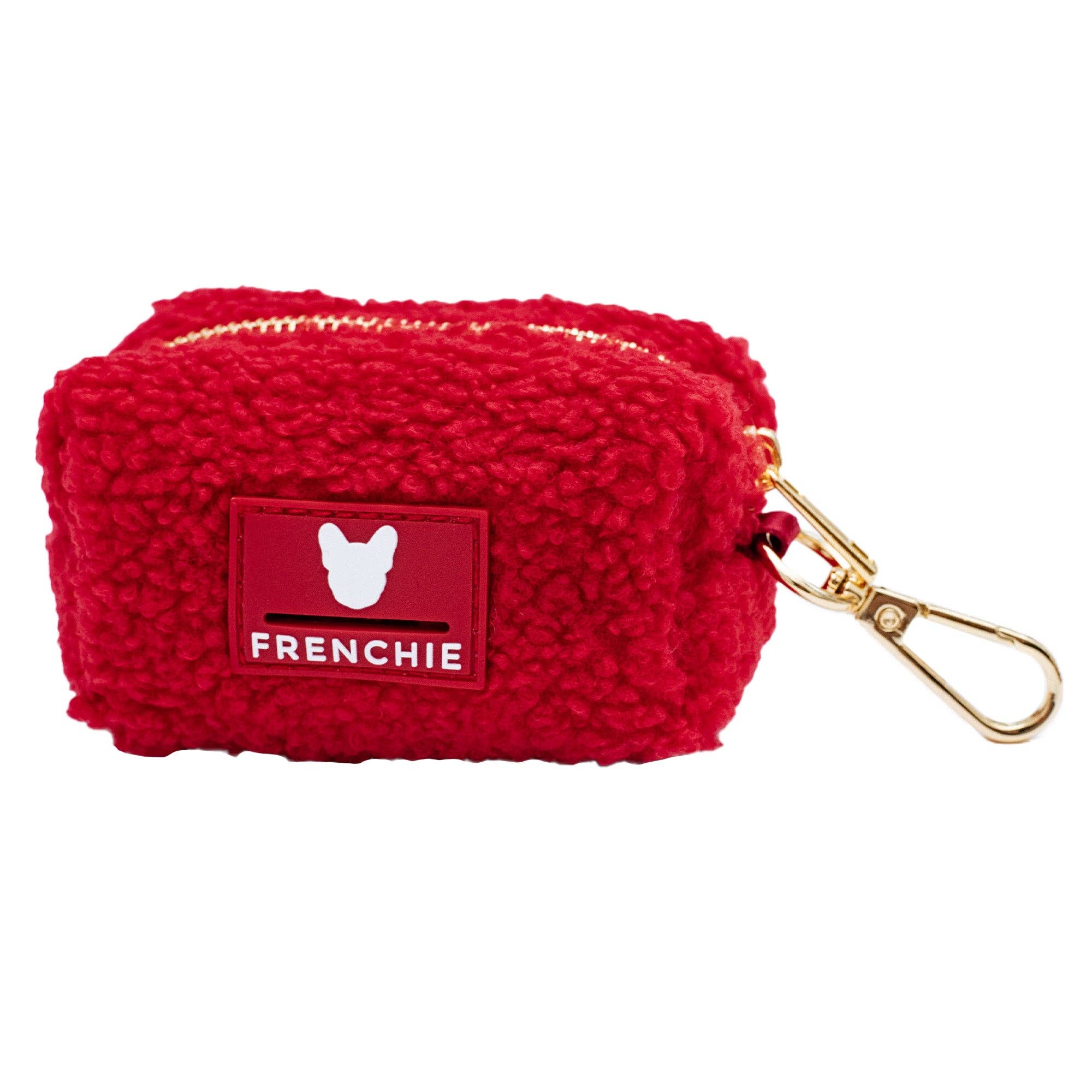 Frenchie Poo Bag Holder - Teddy Red - The Bougie Pet Boutique