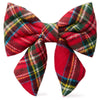 PRE-ORDER Tartan Plaid Flannel Christmas Lady Dog Bow