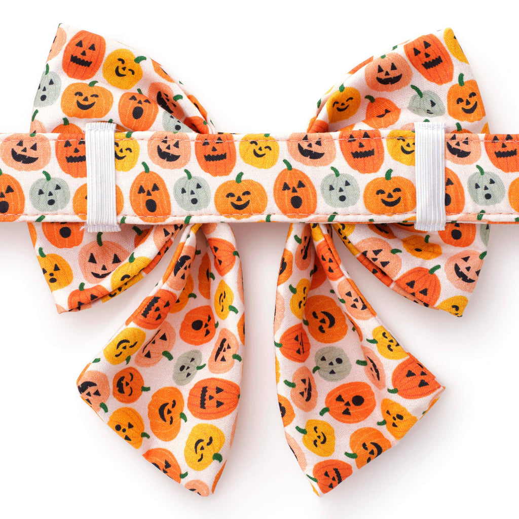 Jack-o'-Lanterns Halloween Lady Dog Bow - The Bougie Pet Boutique