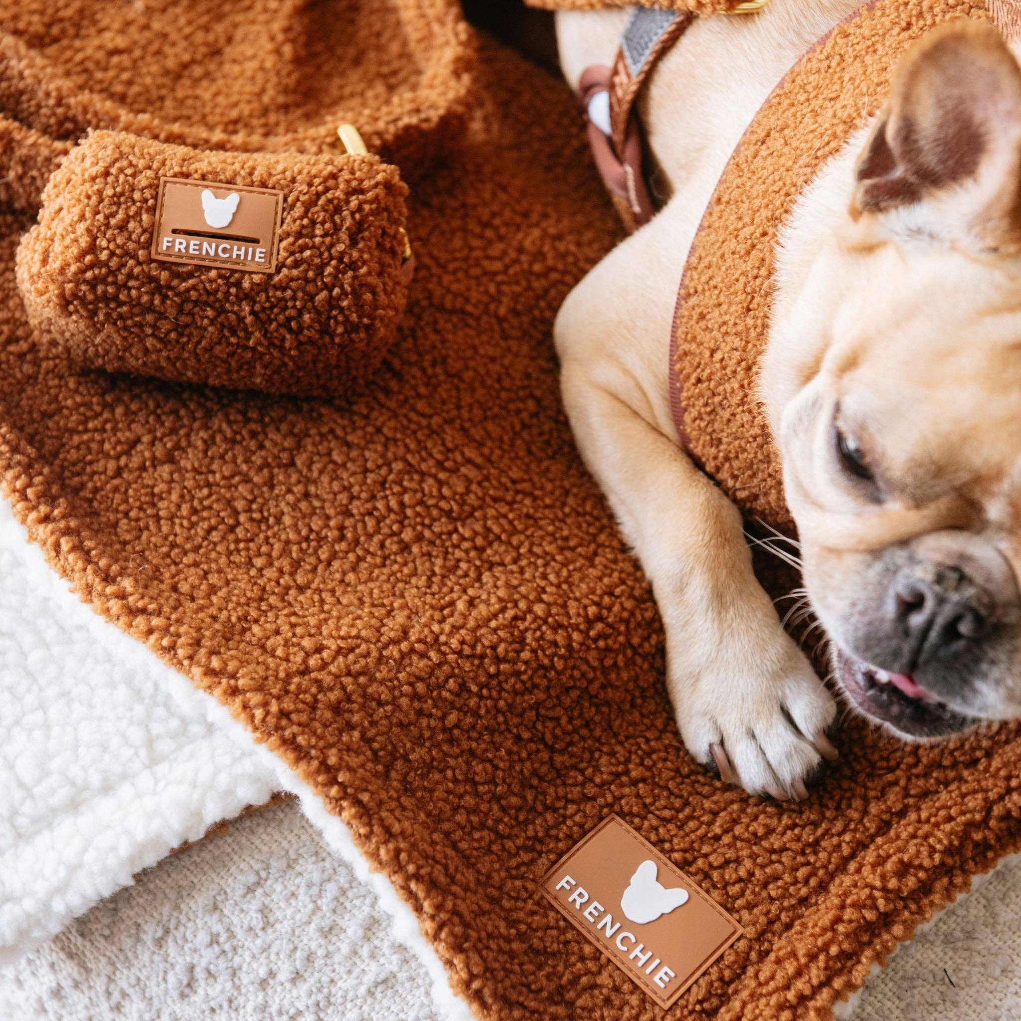 Frenchie Poo Bag Holder - Teddy Brown - The Bougie Pet Boutique