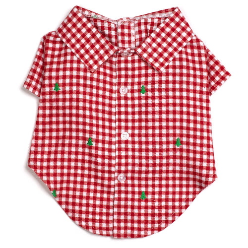 Check Trees Shirt - The Bougie Pet Boutique