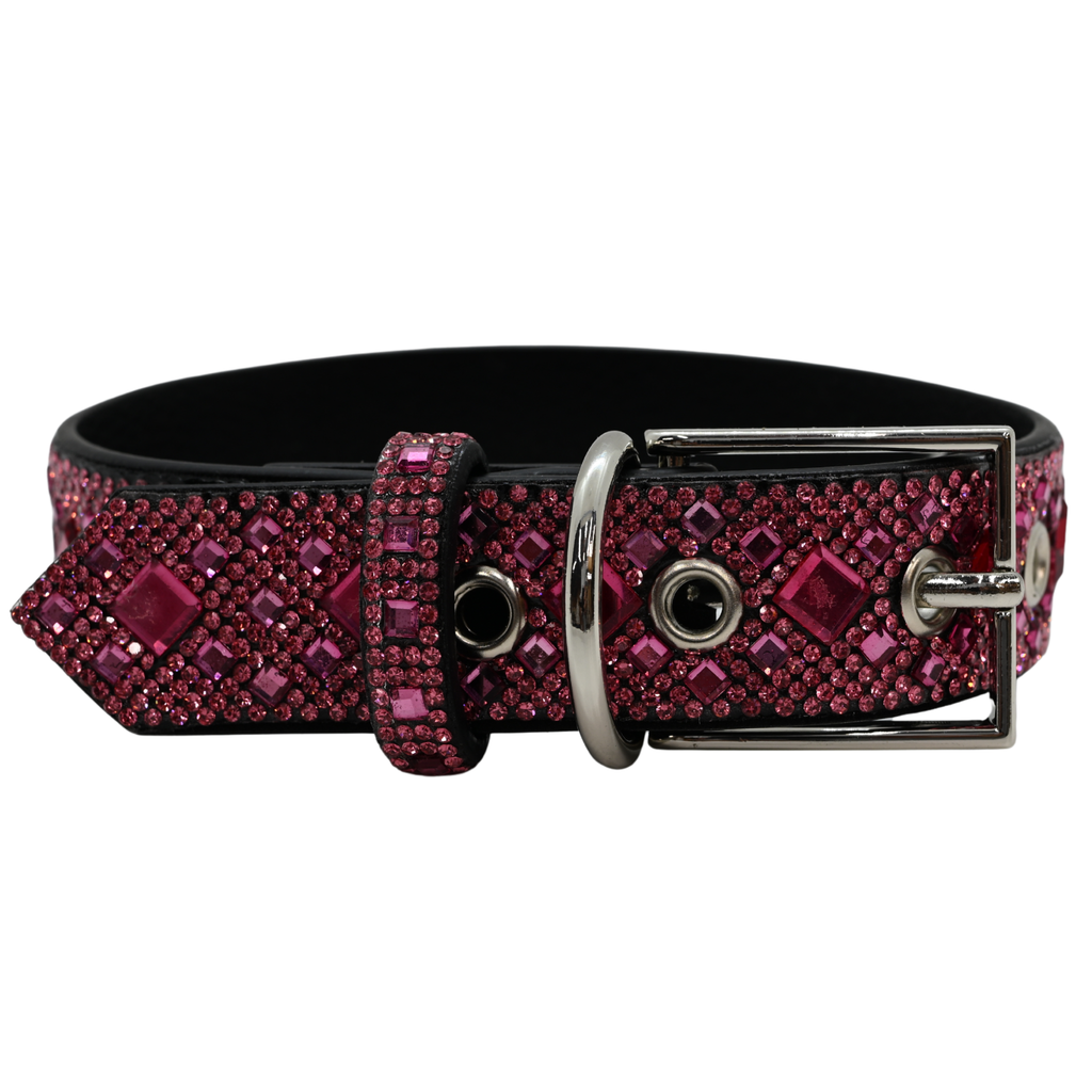 Pink Rhinestone Dog Collar Dog Collar World