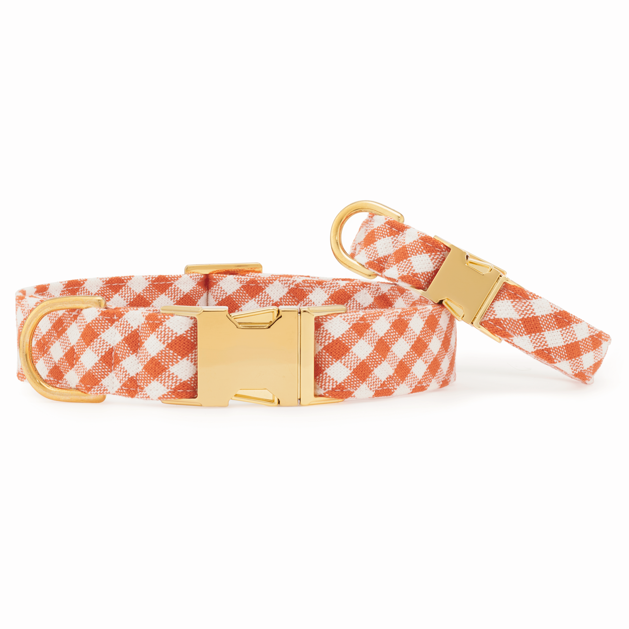 Cider Gingham Dog Collar - The Bougie Pet Boutique