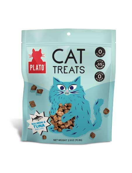 Plato Air-Dried Cat Treats Tuna & Salmon Recipe 2.5oz - The Bougie Pet Boutique