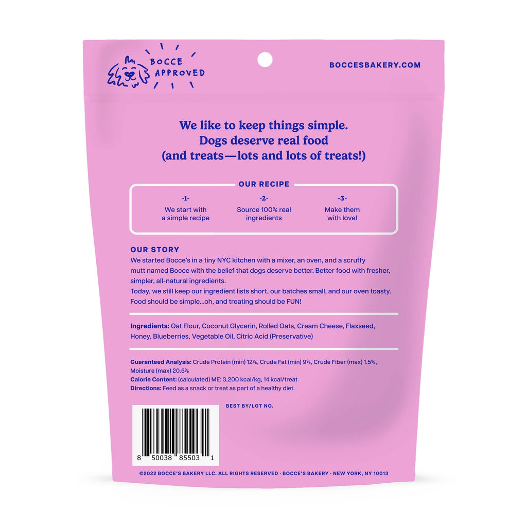 Bocce's Bakery Berries & Cream Soft & Chewy Dog Treats 6oz - The Bougie Pet Boutique