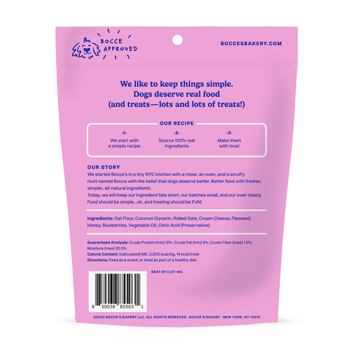 Bocce's Bakery Berries & Cream Soft & Chewy Dog Treats 6oz - The Bougie Pet Boutique
