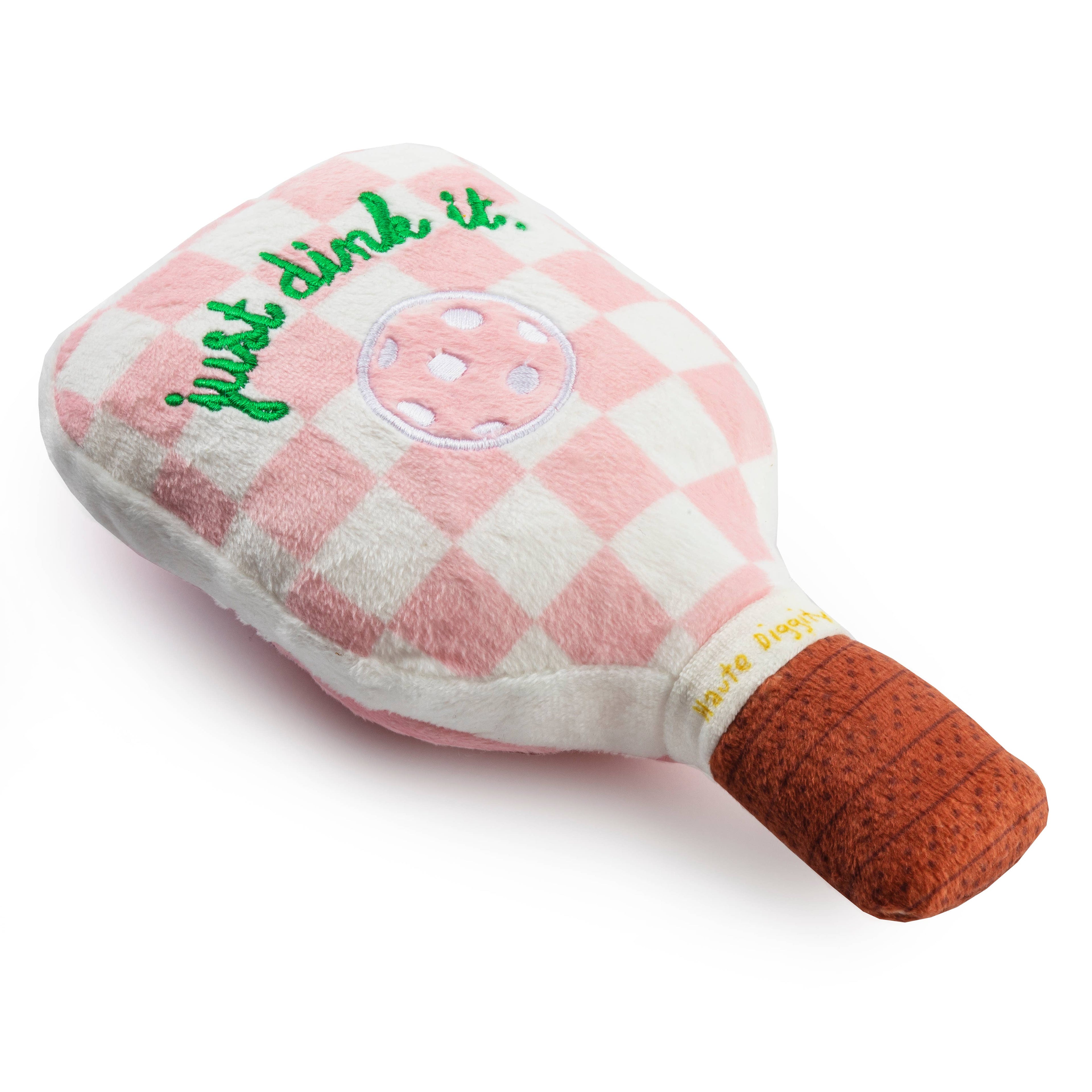 Pink Checker Pickleball Paddle by Haute Diggity Dog - The Bougie Pet Boutique