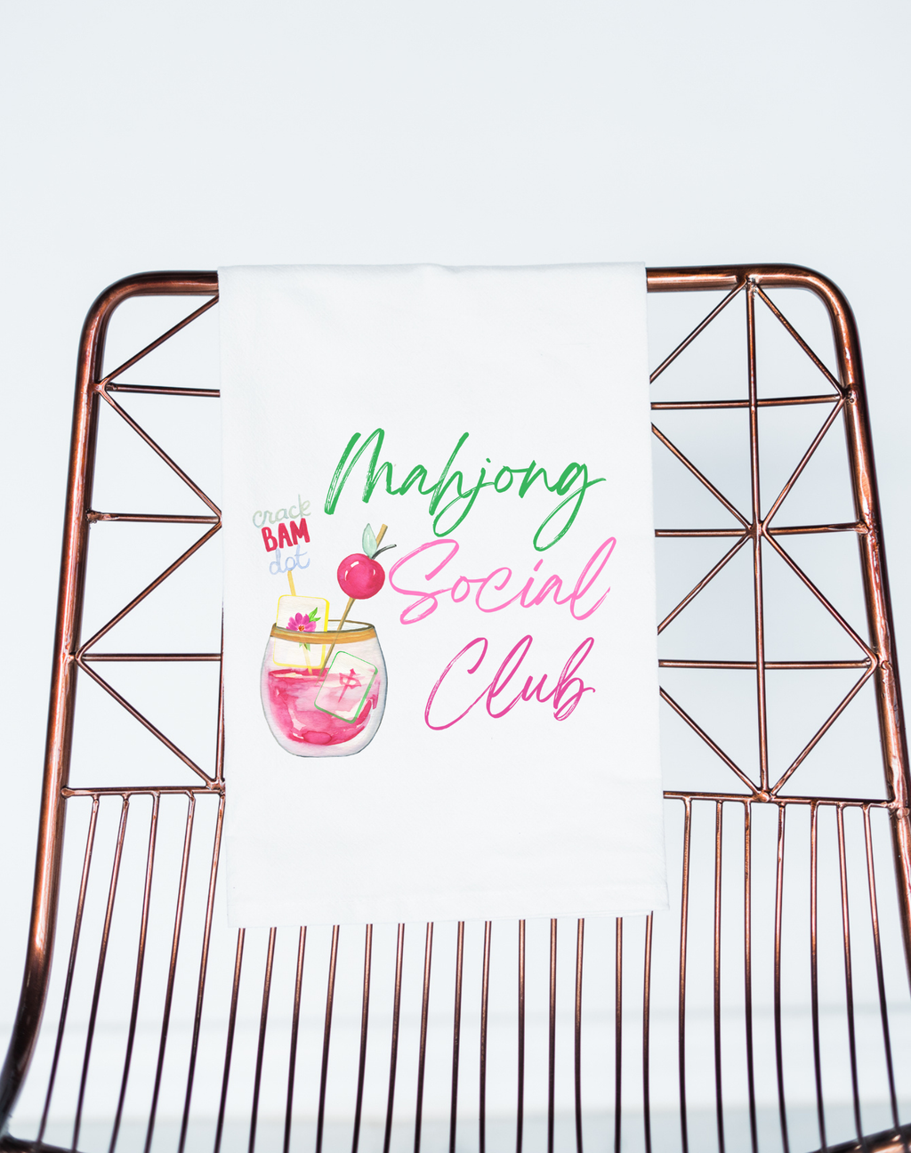 Mahjong gift Mahjong gift towel social club cute hostess Aspen Lane