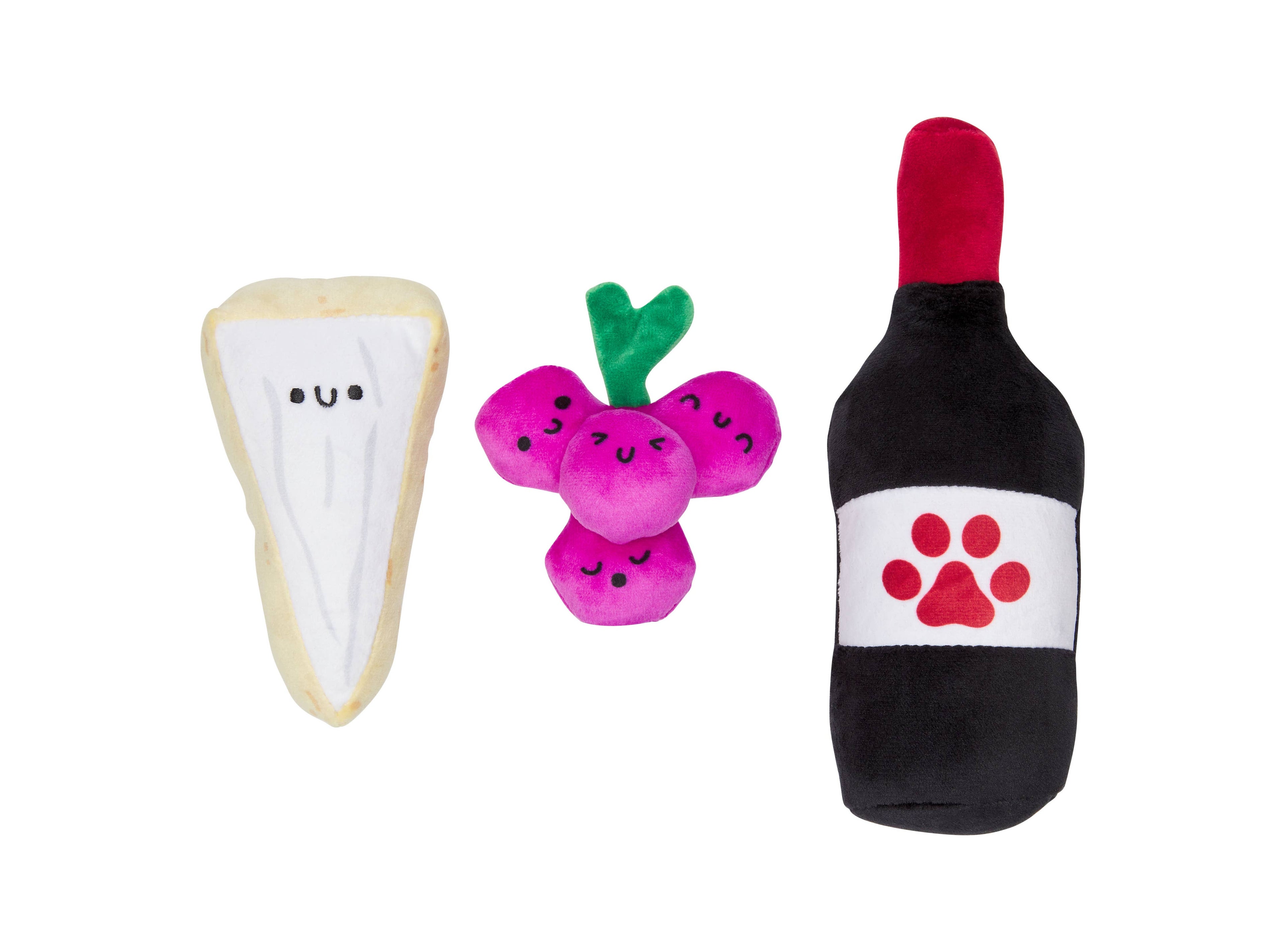 Pawrcuterie Board Dog Toys, Set of 3 - The Bougie Pet Boutique