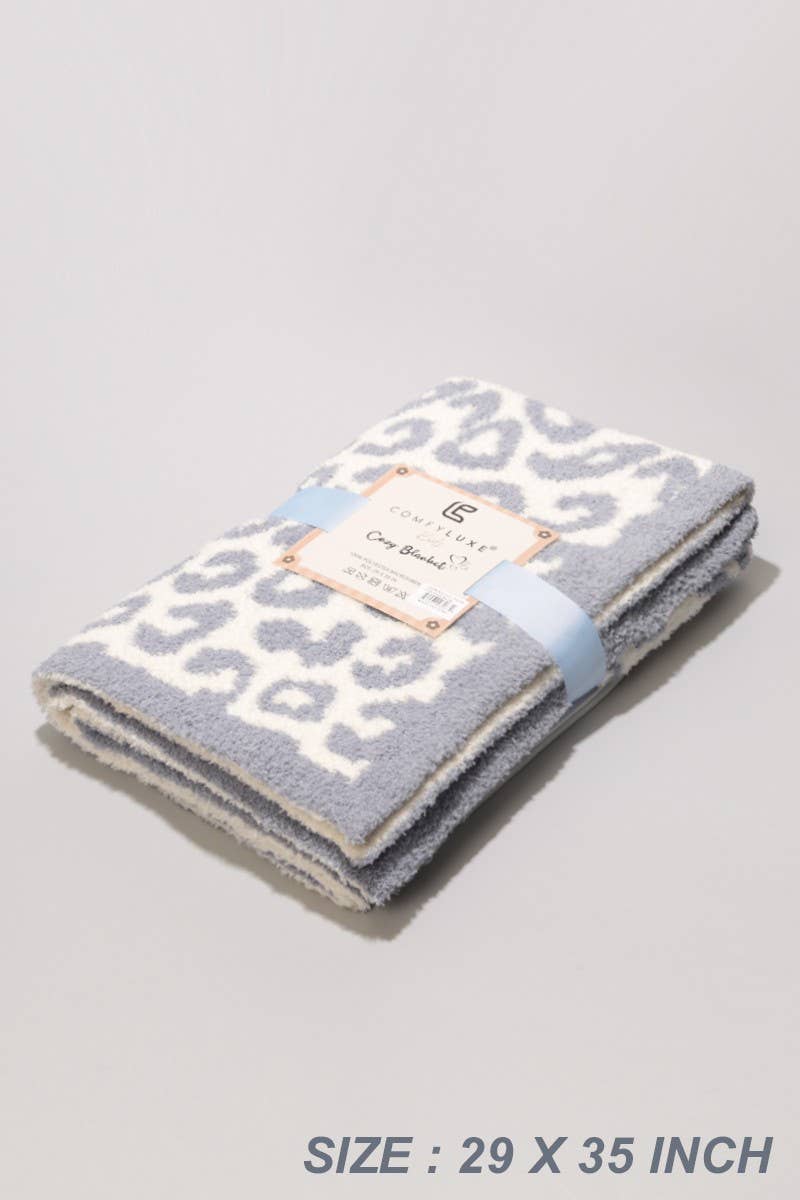 Pet Leopard Print Luxury Soft Throw Blanket