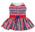 Patriotic Dog Dress with Matching Leash Doggie Design