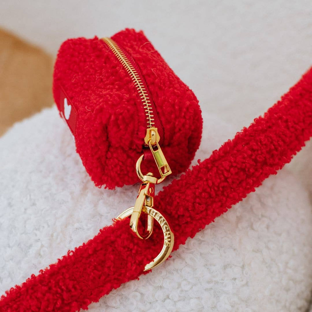 Frenchie Poo Bag Holder - Teddy Red - The Bougie Pet Boutique