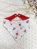 Christmas Goose Snap-On Reversible Dog Bandana, Curved Neck StellaLoo