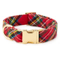 Tartan Plaid Flannel Holiday Dog Collar - The Bougie Pet Boutique