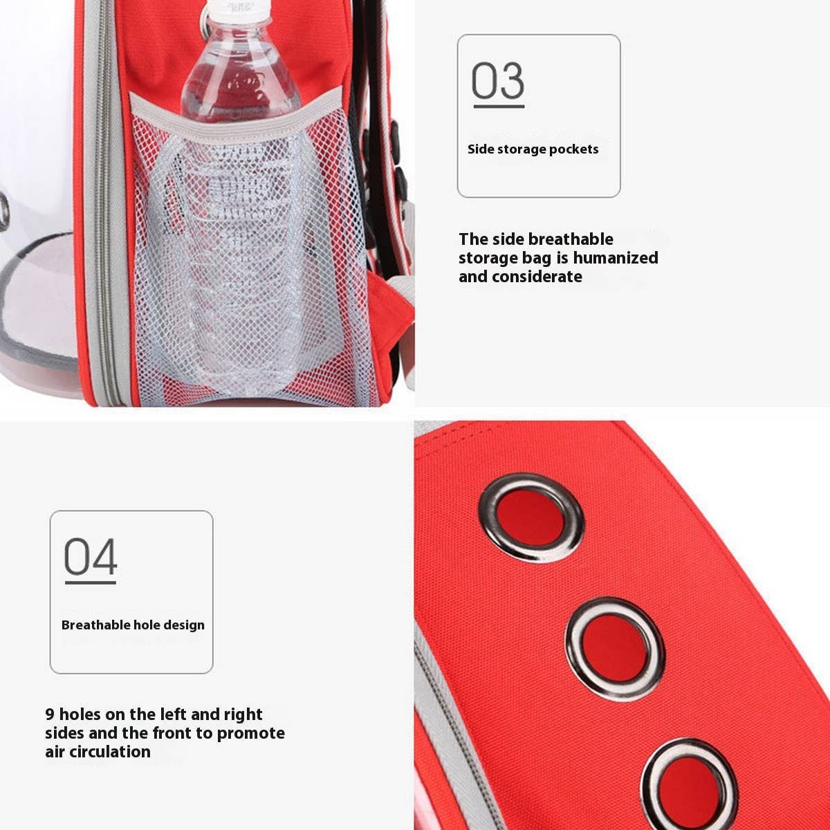 Clear Dome Pet Backpack Carrier for Cats & Dog_CWMM6030