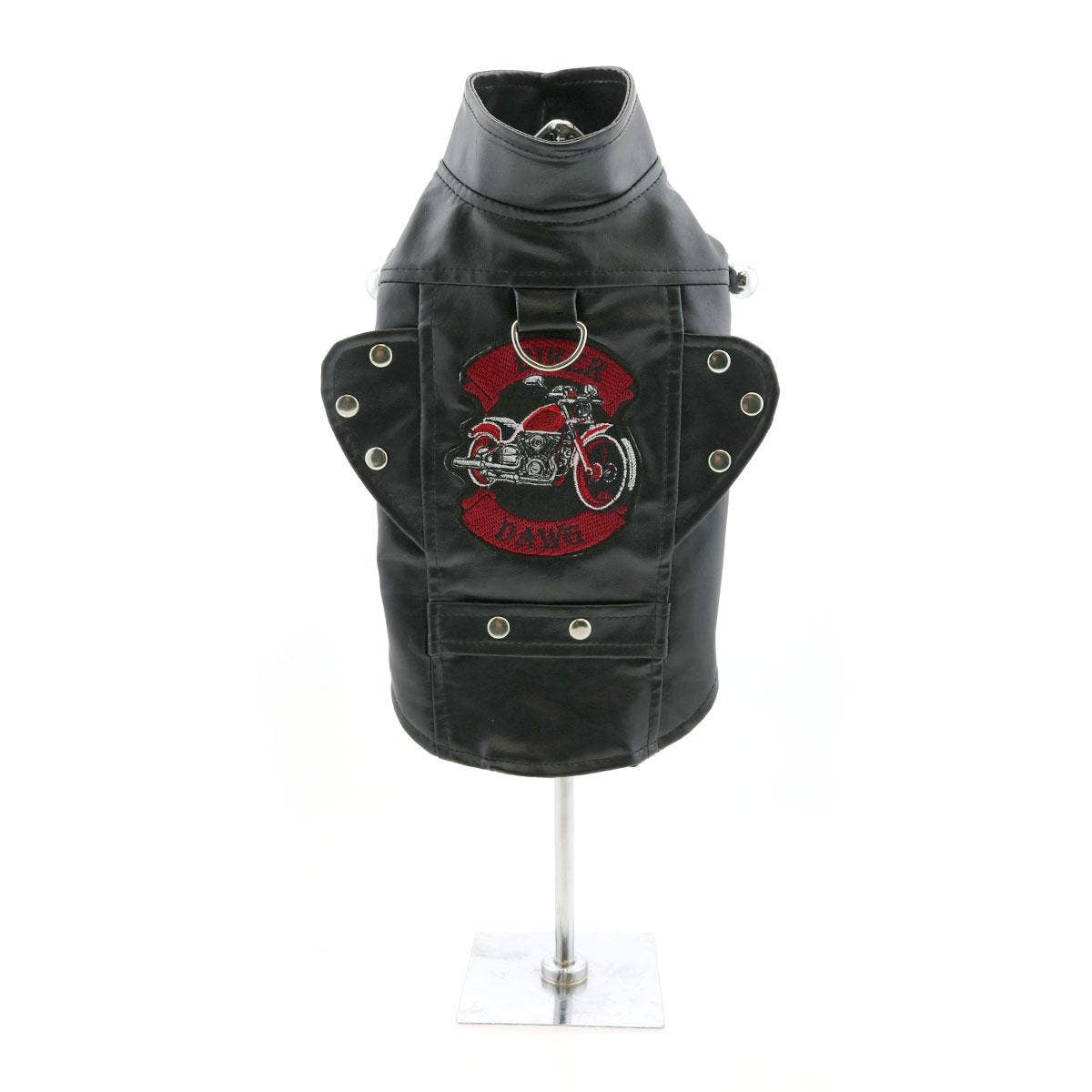 Biker Dawg Motorcycle Dog Jacket - Black - The Bougie Pet Boutique