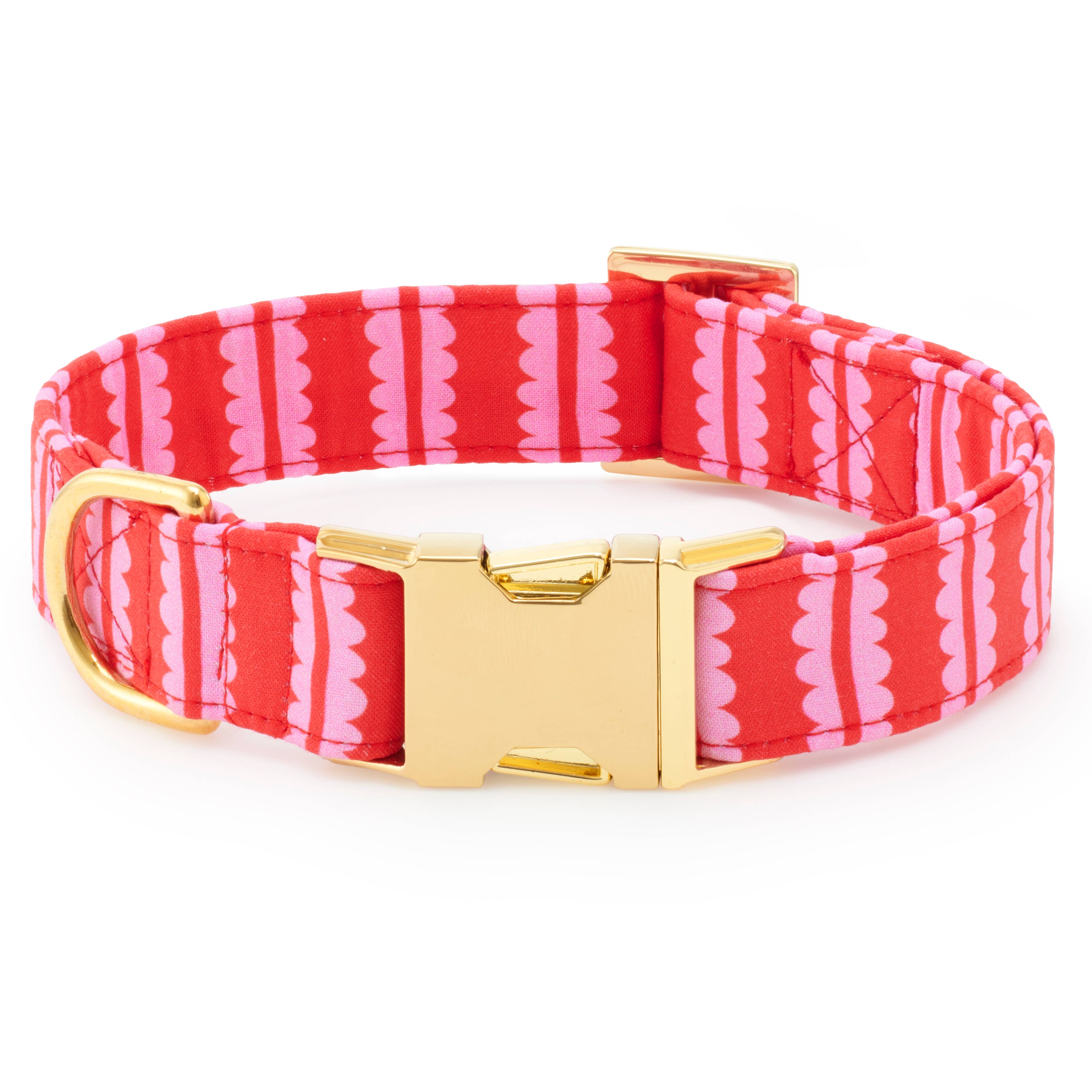 Scallop Stripe Dog Collar - The Bougie Pet Boutique
