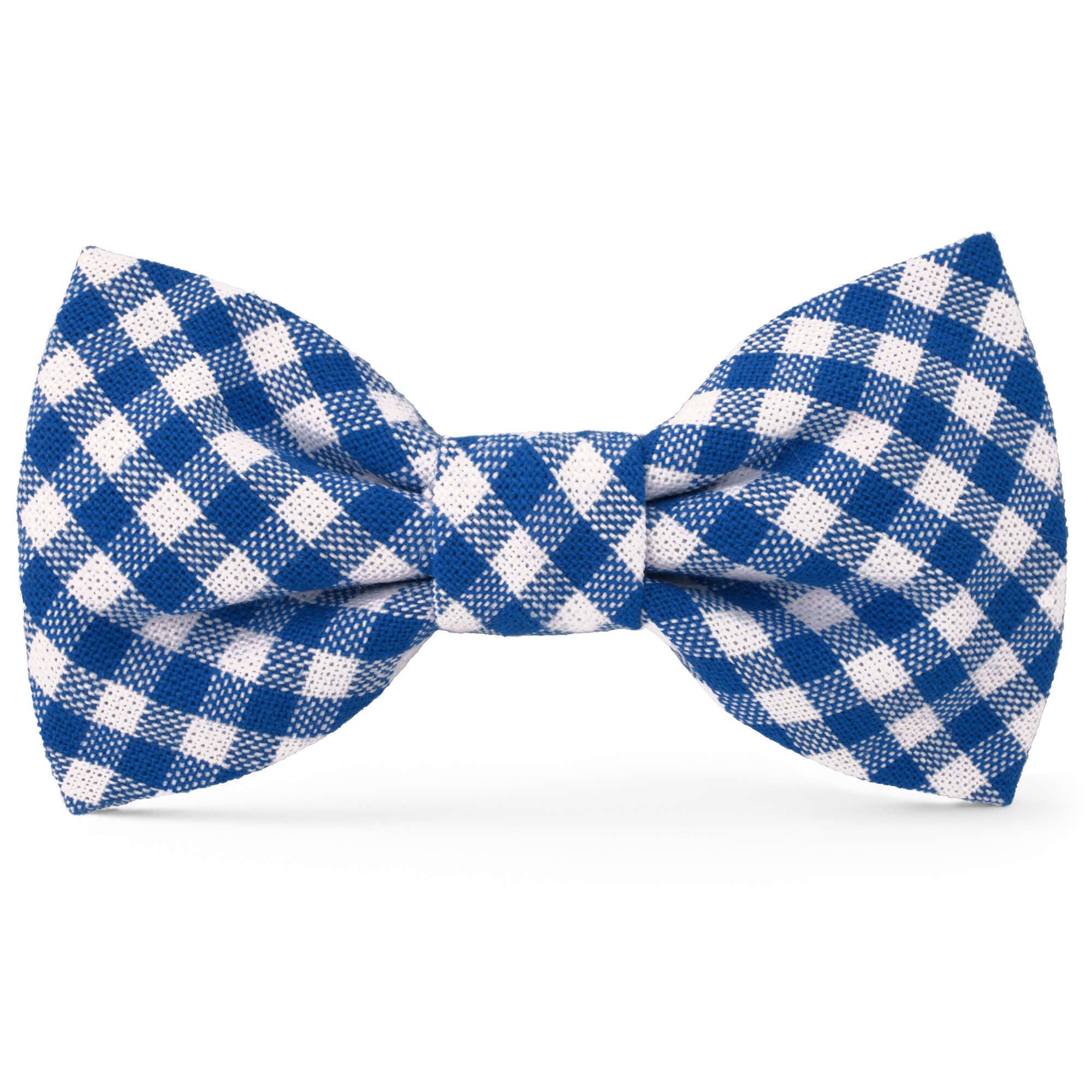 Lake Blue Gingham Dog Bow Tie - The Bougie Pet Boutique