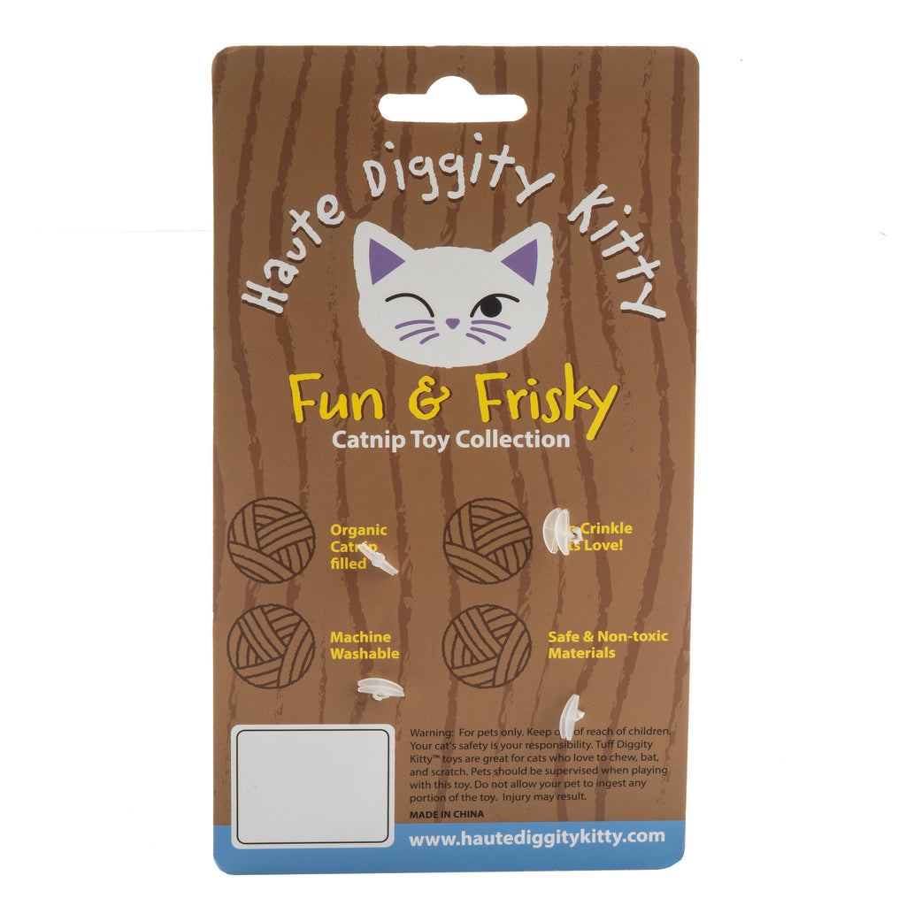 Kitty Vuiton Balls (Checker) Organic Catnip Toys - The Bougie Pet Boutique