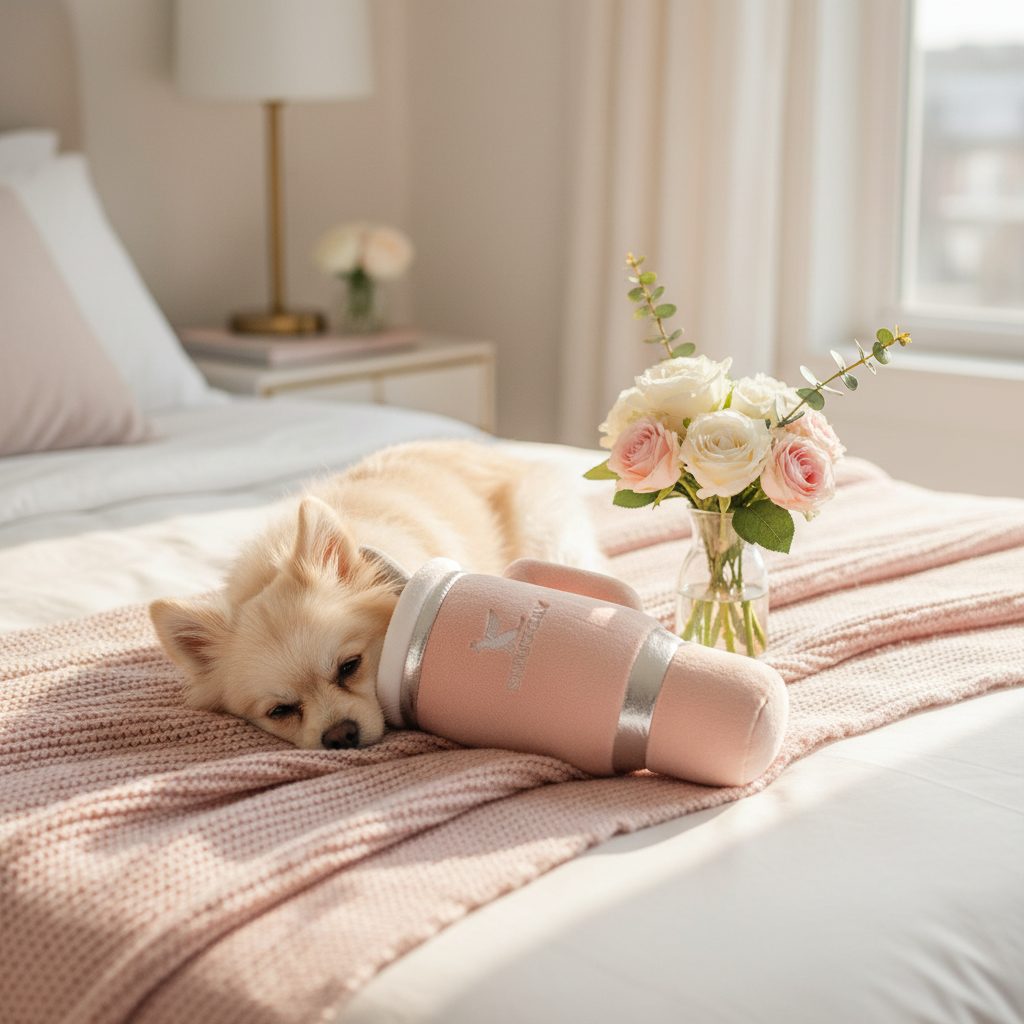 Snuggly Cup Blush Lifestyle
