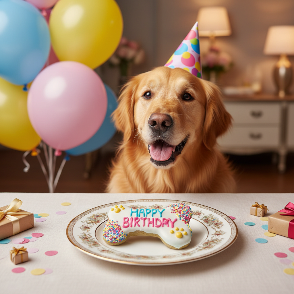 Yogurt Fiesta Happy Birthday Bone Treat Lifestyle